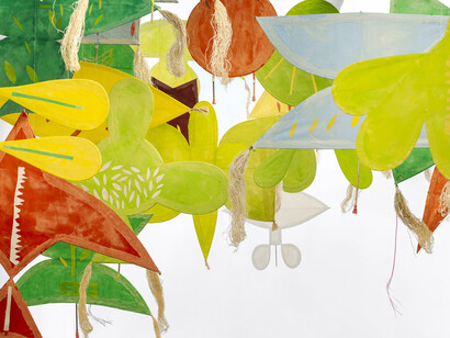 Joan Jonas, the wind sings, exhibition view. Courtesy of Gladstone Gallery