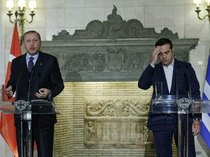 Tayyip Erdogan and Alexis Tsipras