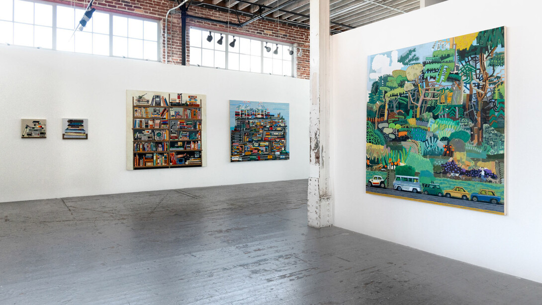 Bill Ward, Paintings, exhibition view. Courtesy of Gallery 16