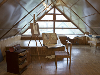 The exposition of V. K. Jonynas Gallery, exhibition view. Courtesy of M. K. Čiurlionis National Museum of Art
