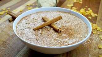 Arroz doce com canela