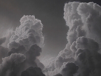 Alberto Bertoldi, Verso Sud, particolare, 100x100 cm