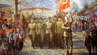 The Turkish Army's entry into Izmir, 1922