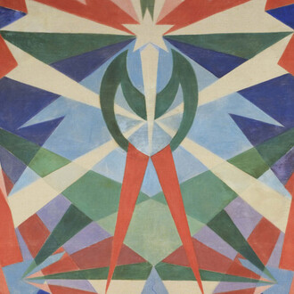 Giacomo Balla, Genio futurista (dettaglio), 1925. Cortesia di Mart
