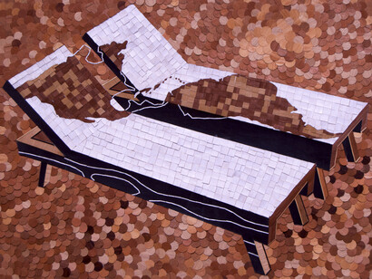 Abel Barroso, Sharing, 2015. Courtesy of Pan American Art Projects Gallery
