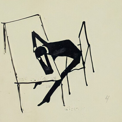 Dibujo de Franz Kafka, sin fecha