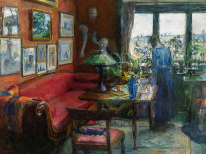 Harriet Backer, From my studio (sketch), 1918. Courtesy of Kode Museums