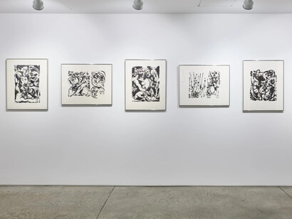 Various artists, American abstraction, exhibition view. Courtesy of ACA Galleries