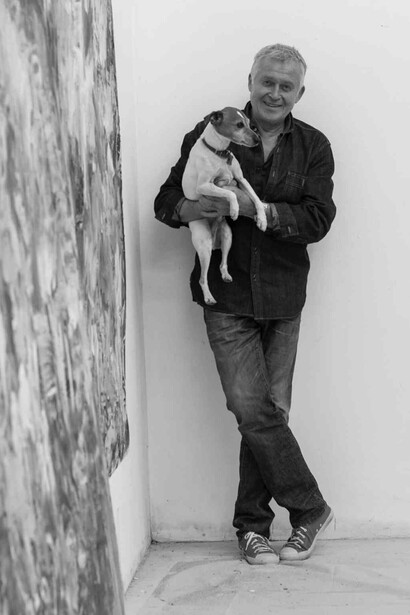 Roger Herman in his studio. Courtesy of Carpenters Workshop Gallery