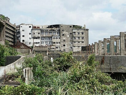The deserted remains of Hashima Island, often referred to as Gunkanjima or "Battleship Island," are a chilling reminder of Japan's industrial past