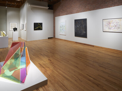 Installation view of Abstracting Gender. Seven Latin American Women Artists at Cecilia de Torres, Ltd., New York. Photos by Arturo Sanchez.