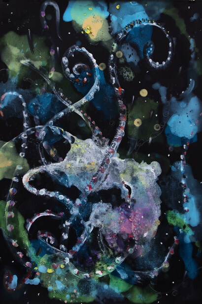 Underworld - oil on paper - cm 100x70 - 2019