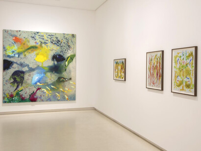 Miquel Barceló, Flores, peces, toros, exhibition view. Courtesy of Galería Elvira González