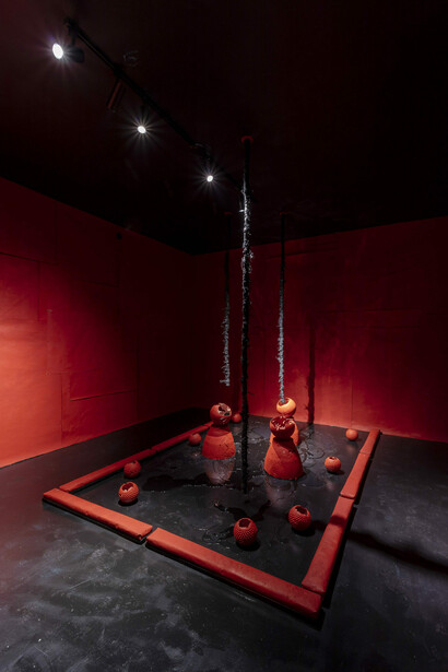 Marvin Touré, the blood is the water, exhibition view. Courtesy of Mattress Factory