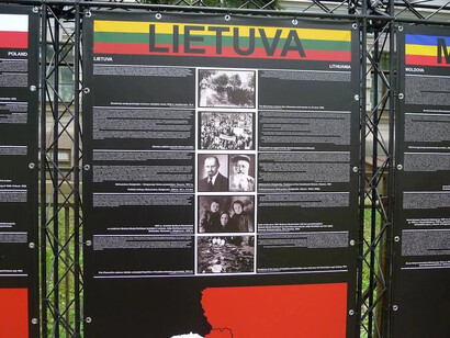 From August 1939 to June 1941. Terror and mass repressions in Estonia, Latvia, Poland, Lithuania, Moldova, and Ukraine, exhibition view. Courtesy of Museum of occupations and freedom fights