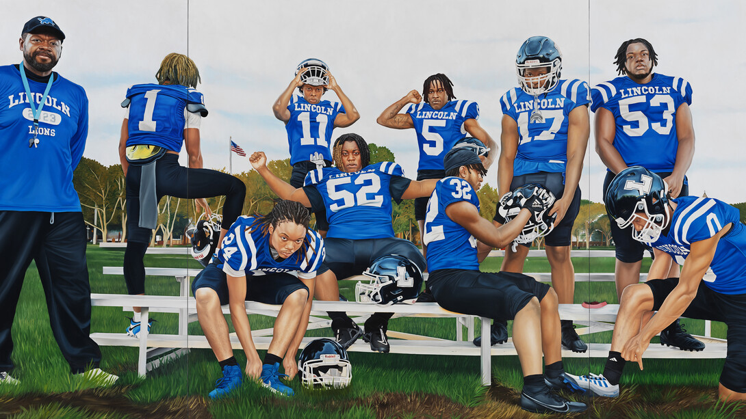 Tyler Ballon, Before the battle, 2024-25. Courtesy of Jeffrey Deitch Gallery