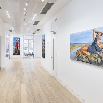 Emilia Momen, Bathers, exhibition view. Courtesy of Ronchini Gallery