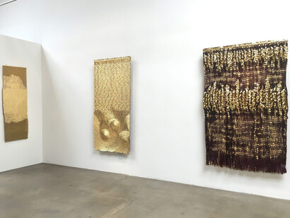 Olga de Amaral, Exhibition view. Courtesy of Latin American Masters