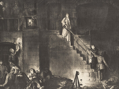 George Bellows, Murder of Edith Cavell, 1918. Courtesy of the Cincinnati Art Museum