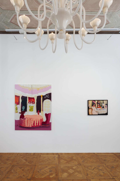 Genieve Figgis, Unearthly pursuits, exhibition view. Courtesy of Almine Rech