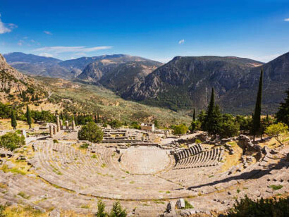Delphi Theatre, one of the finest specimens of traditional Greek architecture