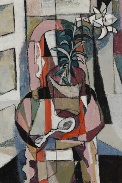 Ethel Fisher, Spoon, 1947. Courtesy of LewAllen Galleries