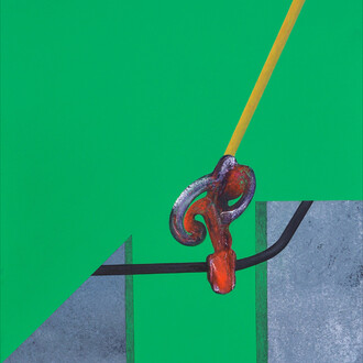 Iacopo Pesenti, Enigma (dettaglio), 2018, tecnica mista su tela