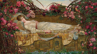 Archibald Wakley (1873–1906), «La Bella Durmiente», 1903, óleo sobre lienzo, colección privada