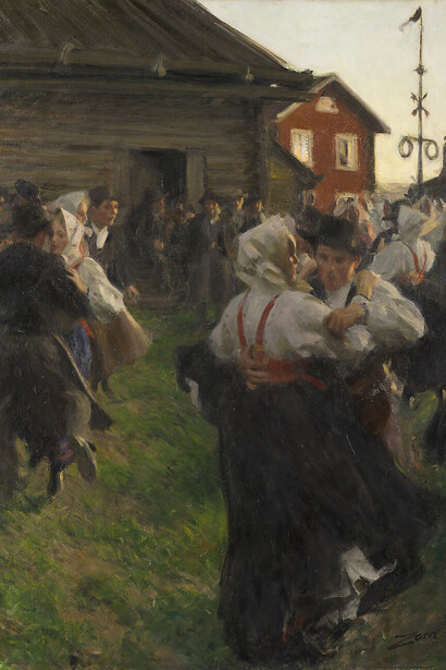 Anders Zorn, Mittsommertanz, 1897. Courtesy of Hamburger Kunsthalle