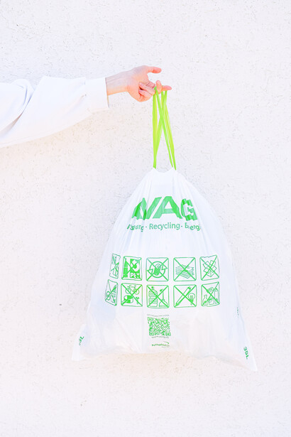 Recycling bag: environmental sustainability focuses on the ecology or environment that offers the resources and captivates all the wastage