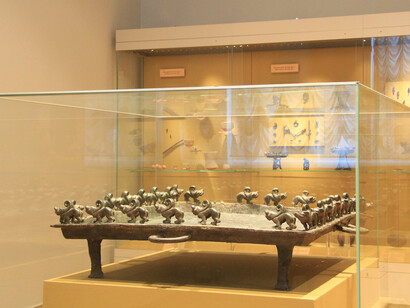 The Culture and Art of Pre-Islamic Central Asia, Exhibition view. Courtesy of The State Hermitage Museum