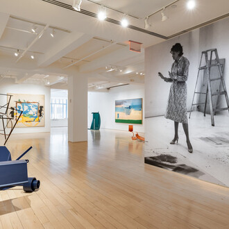 Helen Frankenthaler and Anthony Caro, Similitudes: color, form, friendship, exhibition view. Courtesy of Yares Art