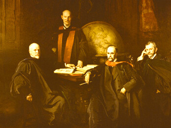 «Los cuatro doctores» (1905), John Singer Sargent: William Osler es el segundo por la derecha