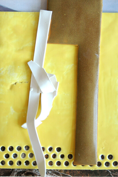 Marjolijn de Wit, 03, porcelain on print, 2014, 31 x 24 cm