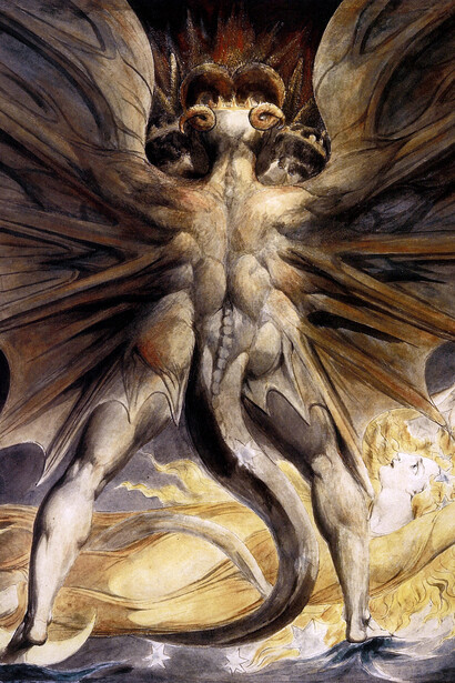 William Blake - Il Grande Drago Rosso e la donna vestita col sole