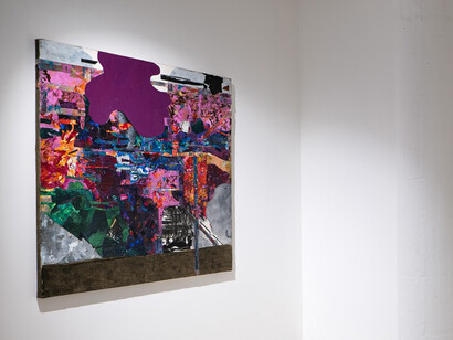 Sharon Barnes, Improvisations of a polyrhythmic being, exhibition view. Courtesy of Patricia Sweetow Gallery