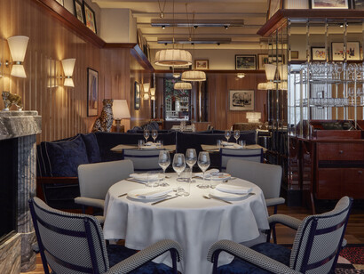 Interior design of Il Gattopardo in Mayfair, London, UK
