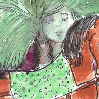 Shalabia Ibrahim, Untitled (detail), 2004. Courtesy of Artbooth Gallery