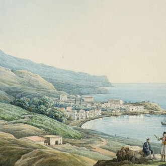N.G. Chernetsov, Yalta (detail), 1835. Courtesy of New Tretyakov Gallery