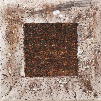 Leonardo Drew, Number 8i, 2009, mixed media, 66 x 66 x 2.5 cm