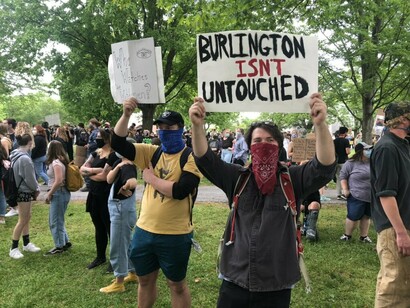 Protesters against racisms in 2020