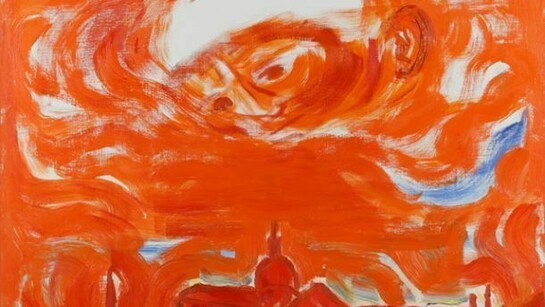 Virgilio Guidi, Apparizione 1976 Olio su tela 90x120 cm