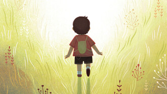 Laura Borio, ilustración de portada de "Walk in the light" (Luca Cattaneo, 2022)