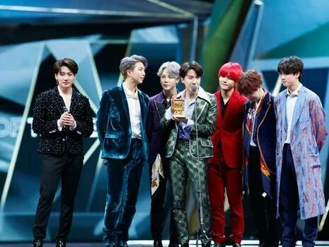 K-Pop boy band sensation, BTS (Bulletproof boy scouts) received a prestigious award at an award show in Korea