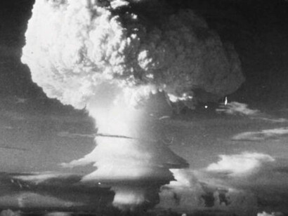 An explosion from an atomic bomb in the Soviet Union from the 1960s
