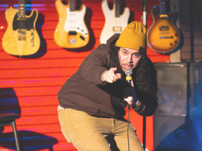 Rene Fuentes in the Adirondacks, summer 2024, photo by Kaelab Williams