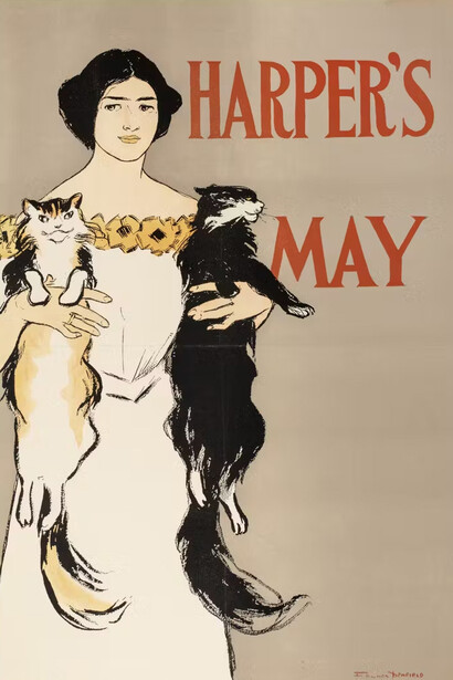 Edward Penfield, Harper's may, 1896. Courtesy of the New-York Historical Society Gallery
