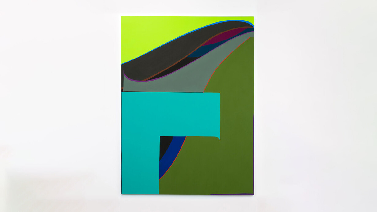 Brian Sanchez, Entity, 2023. Vinyl emulsion on canvas, 72 x 54 inches. Courtesy of Winston Wächter Fine Art Seattle