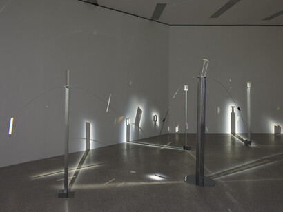 Liliane Lijn, Arise alive, exhibition view. Courtesy of MUMOK