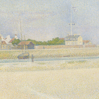 Georges Seurat, The channel of gravelines, Grand Fort-Philippe (detail), 1890. Courtesy of the National Gallery © The National Gallery, London